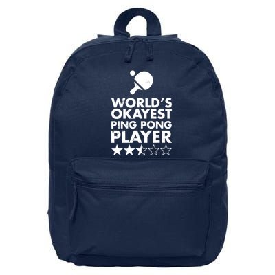 Worlds Okayest Ping Pong Player Trophy 16 in Basic Backpack