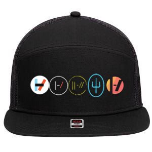 Wenty One Pilots 7 Panel Mesh Trucker Snapback Hat