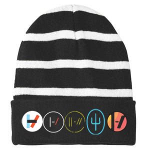 Wenty One Pilots Striped Beanie with Solid Band