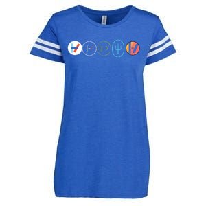 Wenty One Pilots Enza Ladies Jersey Football T-Shirt