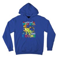 Watch Out Preschool Here I Come Dinosaur Back To School Gift Hoodie