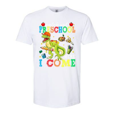 Watch Out Preschool Here I Come Dinosaur Back To School Gift Softstyle CVC T-Shirt