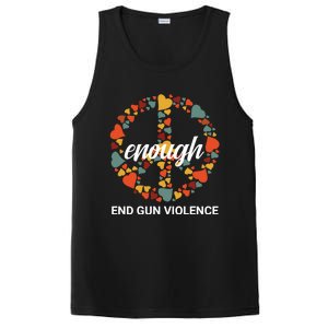 Wear Orange Peace Sign Enough End Gun Violence PosiCharge Competitor Tank