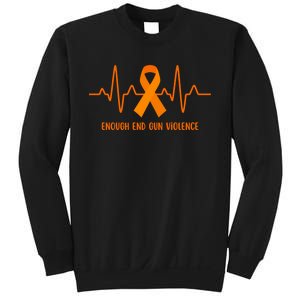 Wear Orange Peace Sign Enough End Gun Violence Sweatshirt