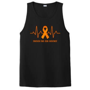 Wear Orange Peace Sign Enough End Gun Violence PosiCharge Competitor Tank