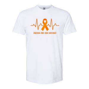 Wear Orange Peace Sign Enough End Gun Violence Softstyle CVC T-Shirt