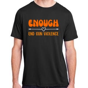 Wear Orange Peace Sign Enough End Gun Violence Adult ChromaSoft Performance T-Shirt