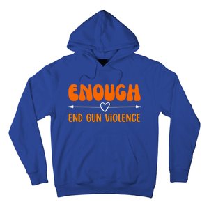 Wear Orange Peace Sign Enough End Gun Violence Hoodie