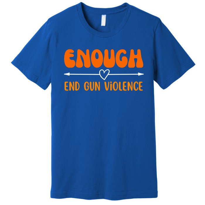 Wear Orange Peace Sign Enough End Gun Violence Premium T-Shirt