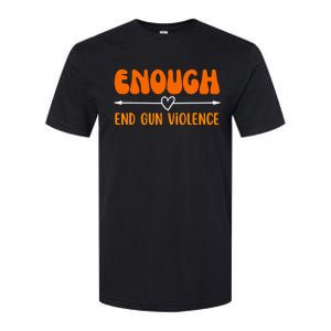 Wear Orange Peace Sign Enough End Gun Violence Softstyle CVC T-Shirt