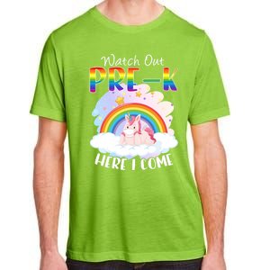 Watch Out Pre K Back To School Unicorn Teacher Gift Adult ChromaSoft Performance T-Shirt