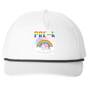 Watch Out Pre K Back To School Unicorn Teacher Gift Snapback Five-Panel Rope Hat