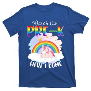 Watch Out Pre K Back To School Unicorn Teacher Gift T-Shirt