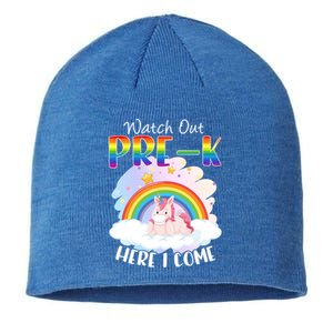 Watch Out Pre K Back To School Unicorn Teacher Gift Sustainable Beanie