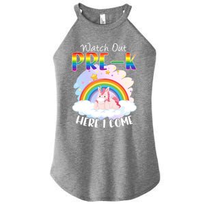 Watch Out Pre K Back To School Unicorn Teacher Gift Women's Perfect Tri Rocker Tank