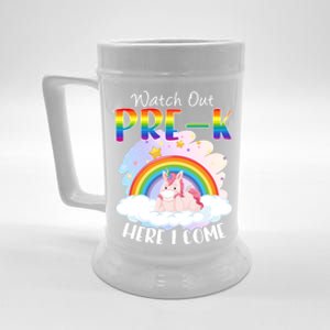 Watch Out Pre K Back To School Unicorn Teacher Gift Beer Stein