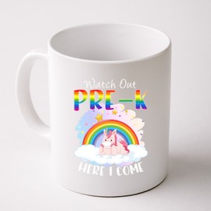 Watch Out Pre K Back To School Unicorn Teacher Gift Coffee Mug