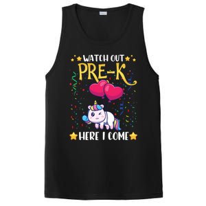 Watch Out Pre K Here I Come First Day Unicorn Gift PosiCharge Competitor Tank