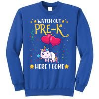 Watch Out Pre K Here I Come First Day Unicorn Gift Sweatshirt