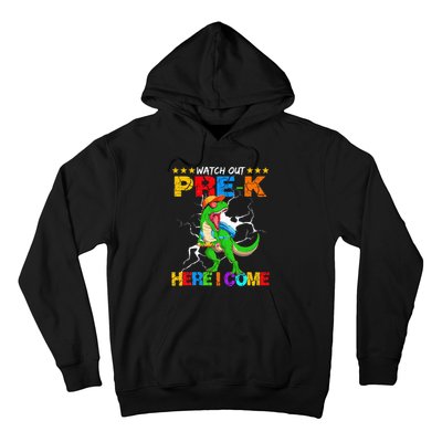 Watch Out Prek Here I Come Dinosaur Back To School Hoodie