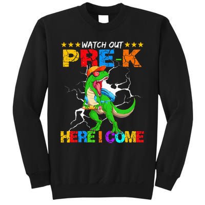 Watch Out Prek Here I Come Dinosaur Back To School Sweatshirt