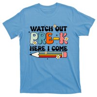 Watch Out PreK Here I Come Back To School Groovy Cool Gift T-Shirt