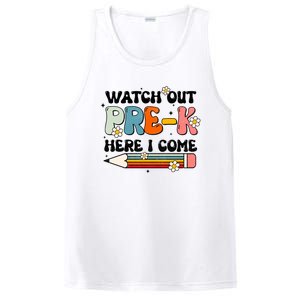 Watch Out PreK Here I Come Back To School Groovy Cool Gift PosiCharge Competitor Tank