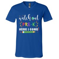 Watch Out PreK Here I Come Back To School Student Funny Gift V-Neck T-Shirt