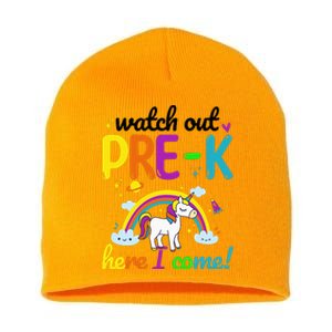 Watch Out PreK Here I Come Pre K Short Acrylic Beanie