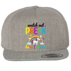 Watch Out PreK Here I Come Pre K Wool Snapback Cap