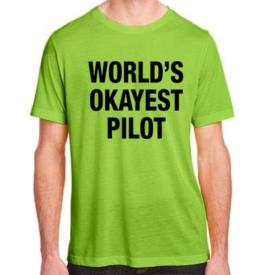 Worlds Okayest Pilot Adult ChromaSoft Performance T-Shirt