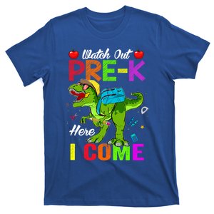 Watch Out PreK Here I Come Dinosaurs Back To School Funny Gift T-Shirt