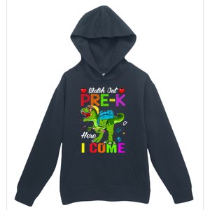 Watch Out PreK Here I Come Dinosaurs Back To School Funny Gift Urban Pullover Hoodie