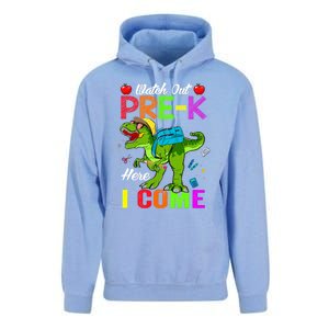 Watch Out PreK Here I Come Dinosaurs Back To School Funny Gift Unisex Surf Hoodie