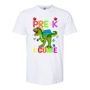 Watch Out PreK Here I Come Dinosaurs Back To School Funny Gift Softstyle CVC T-Shirt