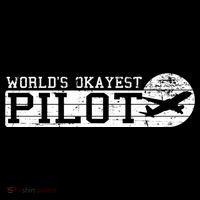 Worlds Okayest Pilot Funny Pilot Flexfit Unipanel Trucker Cap