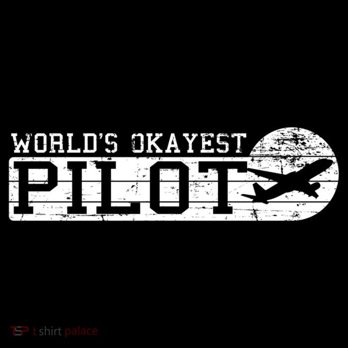 Worlds Okayest Pilot Funny Pilot Wool Snapback Cap