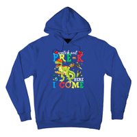 Watch Out PreK Here I Come Funny Dinosaur Back To School Funny Gift Hoodie