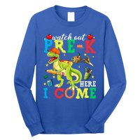 Watch Out PreK Here I Come Funny Dinosaur Back To School Funny Gift Long Sleeve Shirt