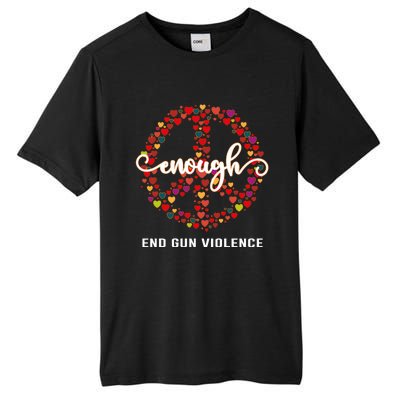 Wear Orange Peace Sign Enough End Gun Violence Tall Fusion ChromaSoft Performance T-Shirt