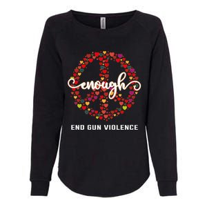 Wear Orange Peace Sign Enough End Gun Violence Womens California Wash Sweatshirt