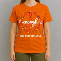 Wear Orange Peace Sign Enough End Gun Violence T-Shirt
