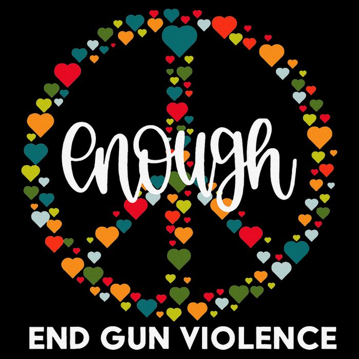 Wear Orange Peace Sign Enough End Gun Violence Impact Tech Backpack