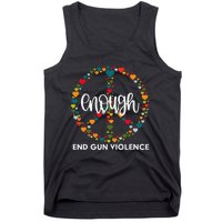 Wear Orange Peace Sign Enough End Gun Violence Tank Top