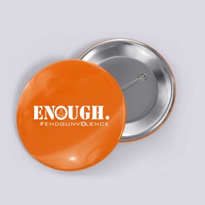 Wear Orange Peace Sign Enough End Gun Violence Button