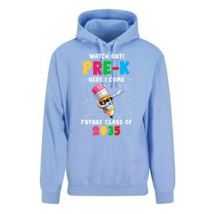 Watch Out PreK Here I Come Future Class 2035 Meaningful Gift Unisex Surf Hoodie