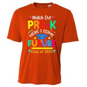 Watch Out PreK Here I Come Future Class Of 2035 Great Gift Cooling Performance Crew T-Shirt