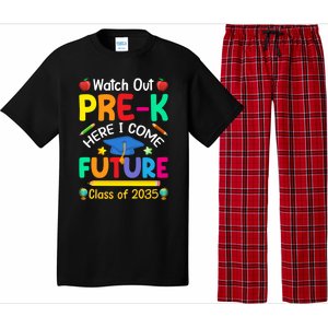 Watch Out PreK Here I Come Future Class Of 2035 Great Gift Pajama Set