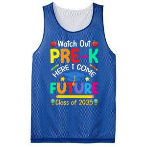 Watch Out PreK Here I Come Future Class Of 2035 Great Gift Mesh Reversible Basketball Jersey Tank