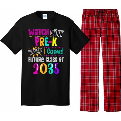 Watch Out PreK Here I Come Future Class Of 2035 Gift Pajama Set